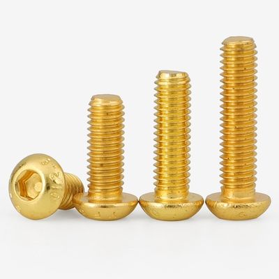 M5-M100 cuivre en laiton ISO7380 bouton hexagonale de prise de tête de sécurité bouchon de vis boulon pour l'industrie