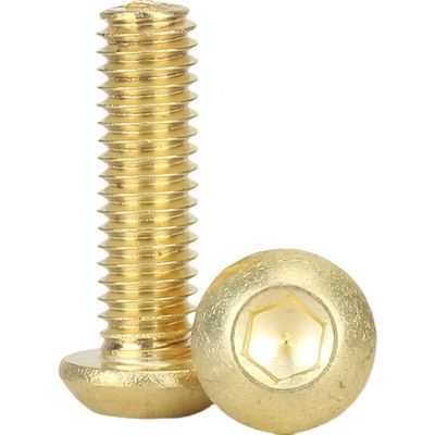 M5-M100 cuivre en laiton ISO7380 bouton hexagonale de prise de tête de sécurité bouchon de vis boulon pour l'industrie