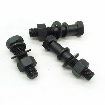 Structure en acier boulon DIN933 10.9S Oxyde noir grand hexagone pour les applications de résistance