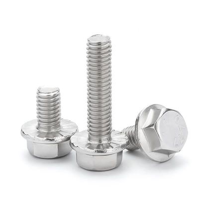 M5-M100 vis à bride mécanique avec hexagone extérieur galvanisé et surface antidérapante