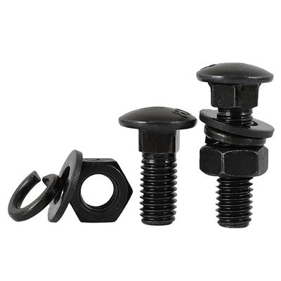 304 en acier inoxydable demi-tête ronde boulon de chariot M6-M16 DIN603 Grade 8.8 galvanisé