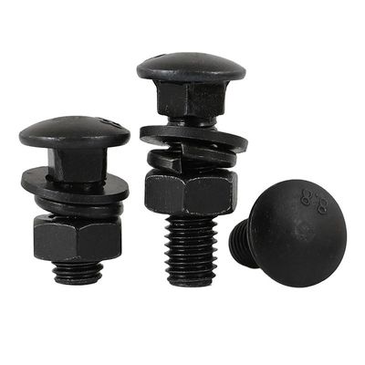 304 en acier inoxydable demi-tête ronde boulon de chariot M6-M16 DIN603 Grade 8.8 galvanisé