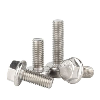 Certifié ISO9001 Grade 8.8 Fermeture de bride hexagonale galvanisée avec machine à laver les dents DIN 6921