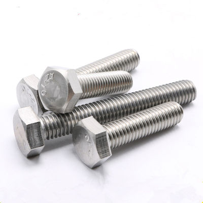 Tête hexagonale en acier inoxydable boulon à filetage complet DIN933 Grade 4.8/8.8/10.9/12.9 Finition HDG