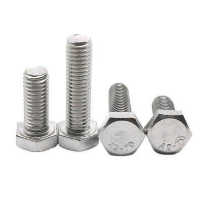 Tête hexagonale en acier inoxydable boulon à filetage complet DIN933 Grade 4.8/8.8/10.9/12.9 Finition HDG