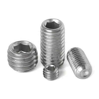 Pièces non standard de précision Grade 12.9 Fin concave Hexagonale Serre serrée DIN914 Serre à machine sans tête