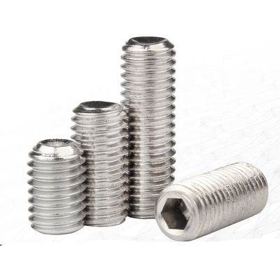 Pièces non standard de précision Grade 12.9 Fin concave Hexagonale Serre serrée DIN914 Serre à machine sans tête