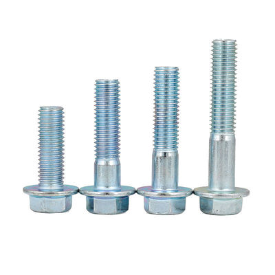 Écrou de flange de tête hexagonale extérieure galvanisée de qualité 8,8 en acier au carbone de haute résistance DIN6921