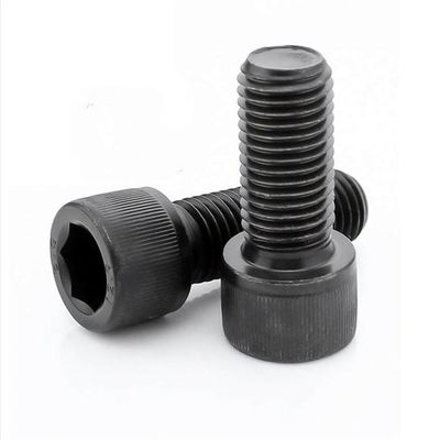 Grade 4.8/8.8/10.9/12.9 Boulure à tête cylindrique à vis hexagonale noire DIN912 pour M6-M36