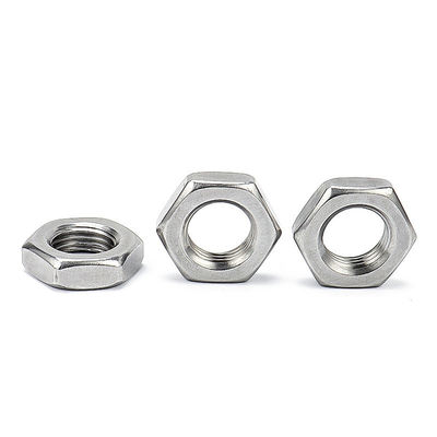 Galvanisée à chaud en acier inoxydable 304 fil fin, écrousse hexagonale DIN439