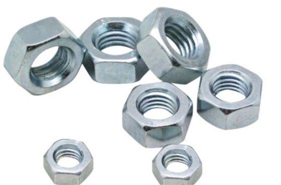 Galvanisée à chaud en acier inoxydable 304 fil fin, écrousse hexagonale DIN439