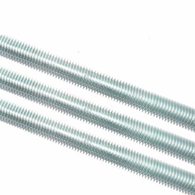 Industrie Barre à dents galvanisée vis filetée DIN975 4,8 niveau blanc