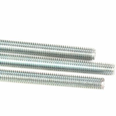 Industrie Barre à dents galvanisée vis filetée DIN975 4,8 niveau blanc