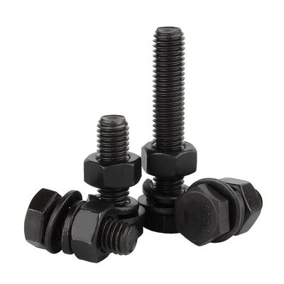 M6 M8 haute traction DIN931 DIN933 boulon et écrous à tête hexagonale de qualité 4.8 8.8 10.9 12.9 acier