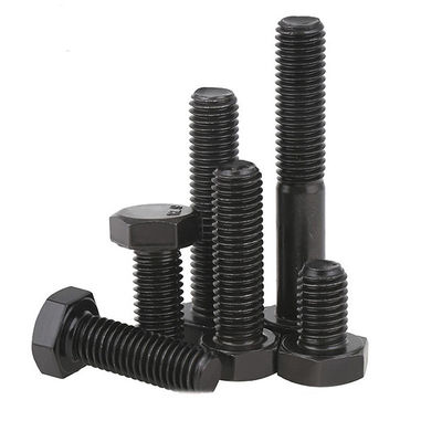 M6 M8 Haute résistance DIN931 DIN933 Grade 4.8 8.8 10.9 12.9 Bouton et écrous de tête hexagonale