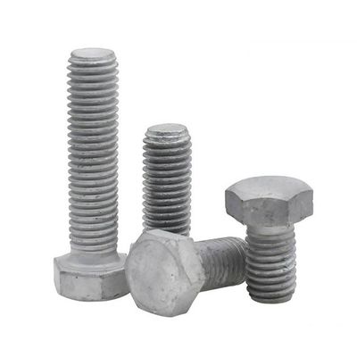 M6 M8 Haute résistance DIN931 DIN933 Grade 4.8 8.8 10.9 12.9 Bouton et écrous de tête hexagonale