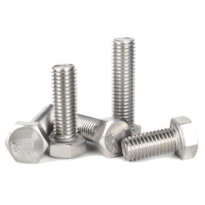 M6 M8 Haute résistance DIN931 DIN933 Grade 4.8 8.8 10.9 12.9 Bouton et écrous de tête hexagonale